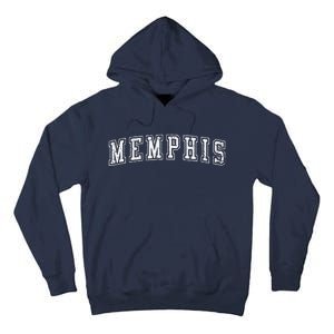 Memphis Tn Varsity Style Home Of The Blues Grunge White Tall Hoodie