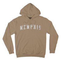 Memphis Tn Varsity Style Home Of The Blues Grunge White Hoodie