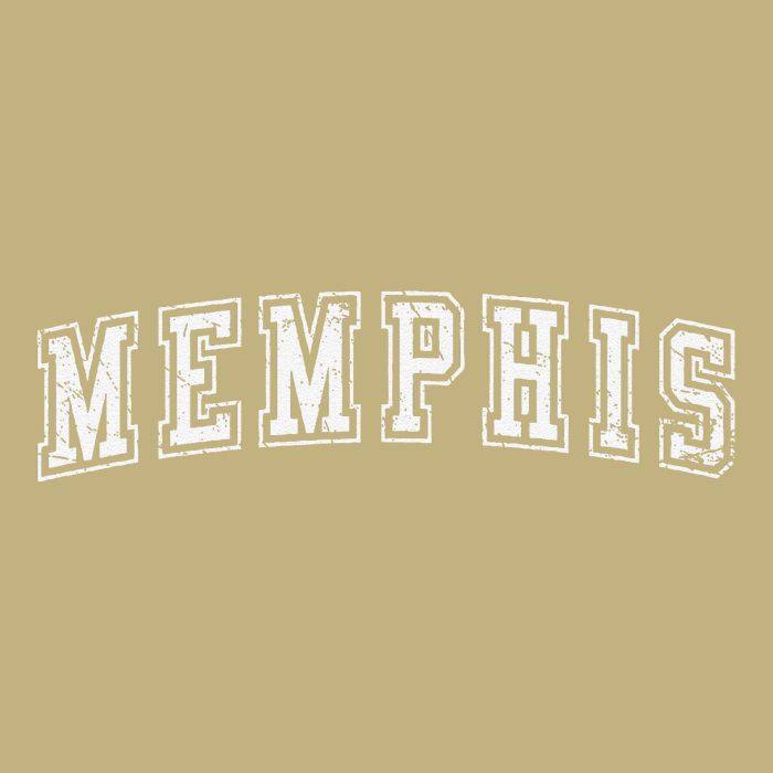 Memphis Tn Varsity Style Home Of The Blues Grunge White T-Shirt