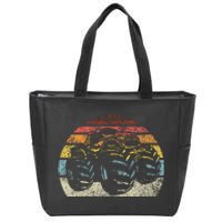 Monster Truck Vintage Retro Style Gift Zip Tote Bag