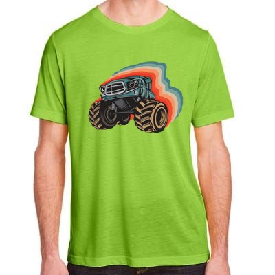 Monster Trucks Vintage Retro Vintage Monster Trucks Funny Gift Adult ChromaSoft Performance T-Shirt