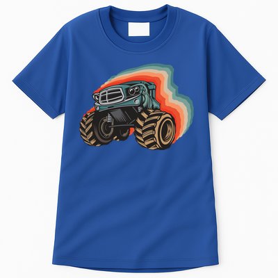Monster Trucks Vintage Retro Vintage Monster Trucks Funny Gift Tall T-Shirt