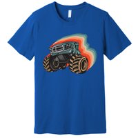 Monster Trucks Vintage Retro Vintage Monster Trucks Funny Gift Premium T-Shirt