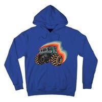 Monster Trucks Vintage Retro Vintage Monster Trucks Funny Gift Tall Hoodie