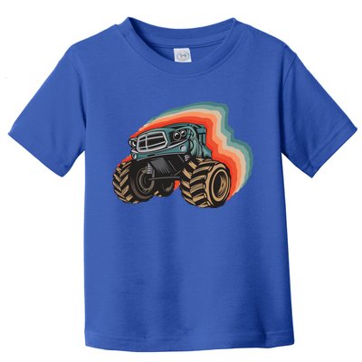 Monster Trucks Vintage Retro Vintage Monster Trucks Funny Gift Toddler T-Shirt