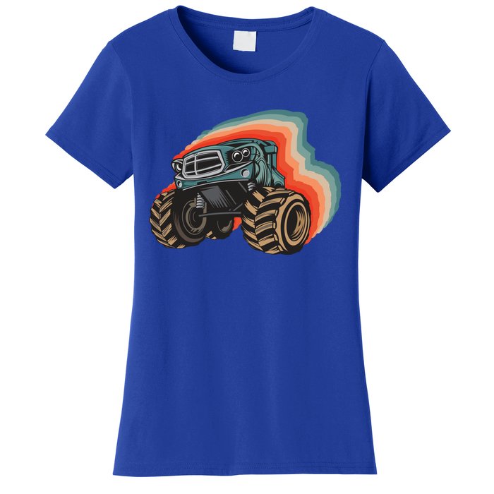 Monster Trucks Vintage Retro Vintage Monster Trucks Funny Gift Women's T-Shirt