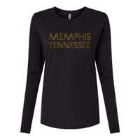 Memphis Tennessee Vintage Gifts 80S Retro Orange Memphis Womens Cotton Relaxed Long Sleeve T-Shirt