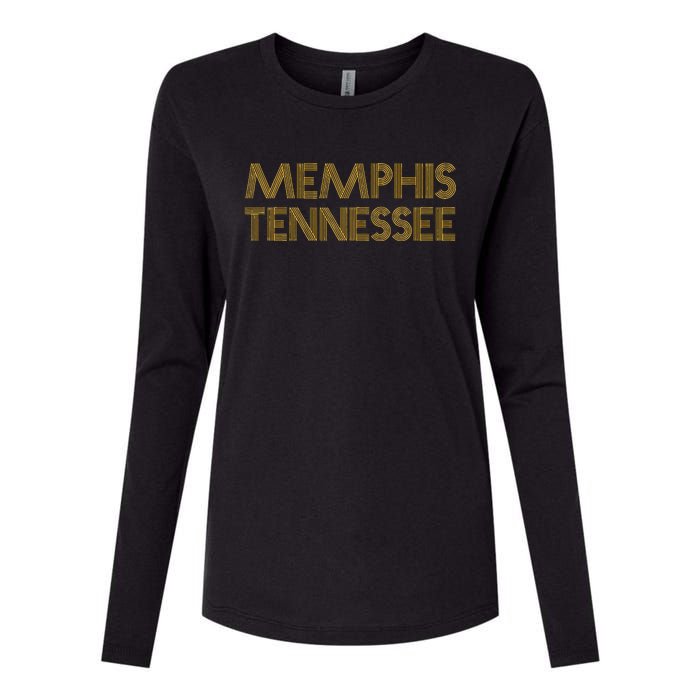 Memphis Tennessee Vintage Gifts 80S Retro Orange Memphis Womens Cotton Relaxed Long Sleeve T-Shirt