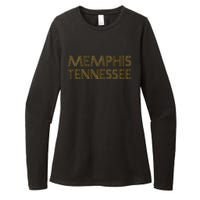 Memphis Tennessee Vintage Gifts 80S Retro Orange Memphis Womens CVC Long Sleeve Shirt