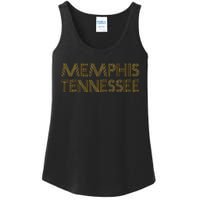 Memphis Tennessee Vintage Gifts 80S Retro Orange Memphis Ladies Essential Tank