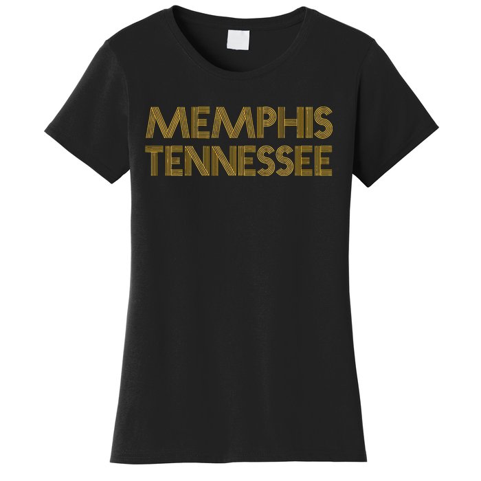 Memphis Tennessee Vintage Gifts 80S Retro Orange Memphis Women's T-Shirt