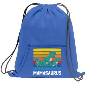 Mamasaurus Trex Velociraptor Raptor Mother Dinosaur 2 Meaningful Gift Sweatshirt Cinch Pack Bag