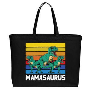 Mamasaurus Trex Velociraptor Raptor Mother Dinosaur 2 Meaningful Gift Cotton Canvas Jumbo Tote