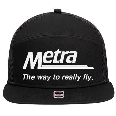 Metra The Way To Really Fly. 7 Panel Mesh Trucker Snapback Hat