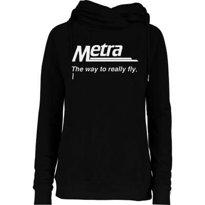 Metra The Way To Really Fly. Womens Funnel Neck Pullover Hood