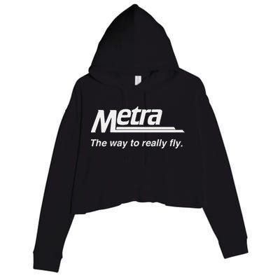 Metra The Way To Really Fly. Crop Fleece Hoodie