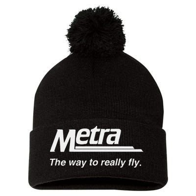 Metra The Way To Really Fly. Pom Pom 12in Knit Beanie