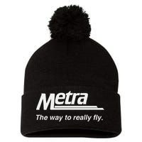 Metra The Way To Really Fly. Pom Pom 12in Knit Beanie