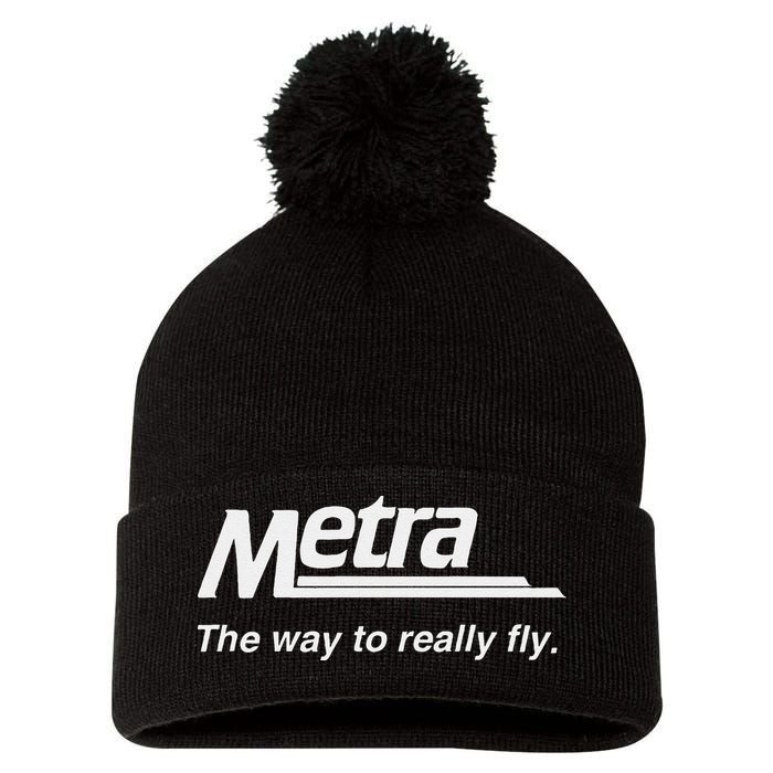 Metra The Way To Really Fly. Pom Pom 12in Knit Beanie