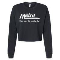 Metra The Way To Really Fly. Cropped Pullover Crew