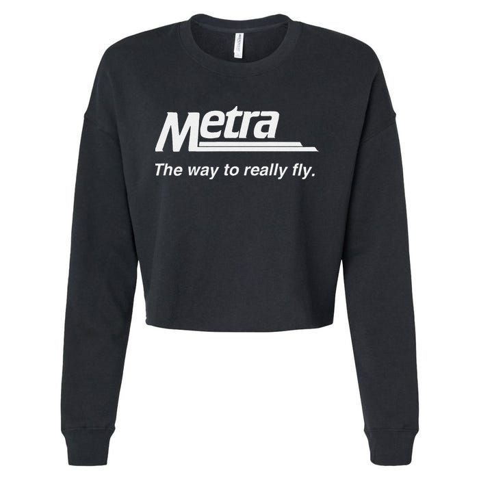 Metra The Way To Really Fly. Cropped Pullover Crew