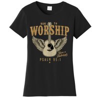 Made To Worship Psalm 95 Faith Christian Bible Verse Women's T-Shirt