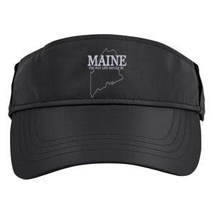 Maine The Way Life Should Be State Pride Graphic Adult Drive Performance Visor