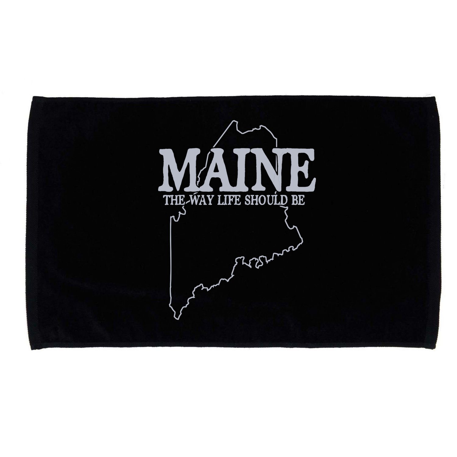 Maine The Way Life Should Be State Pride Graphic Microfiber Hand Towel