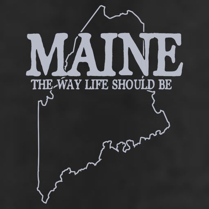 Maine The Way Life Should Be State Pride Graphic Microfiber Hand Towel