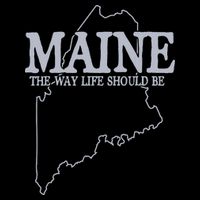 Maine The Way Life Should Be State Pride Graphic Cropped Pullover Crew