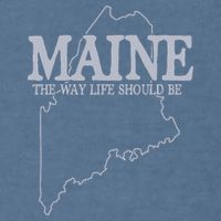Maine The Way Life Should Be State Pride Graphic Garment-Dyed Sweatshirt