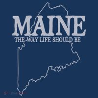 Maine The Way Life Should Be State Pride Graphic Apron