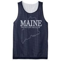 Maine The Way Life Should Be State Pride Graphic Mesh Reversible Basketball Jersey Tank