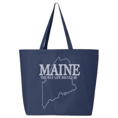 Maine The Way Life Should Be State Pride Graphic 25L Jumbo Tote