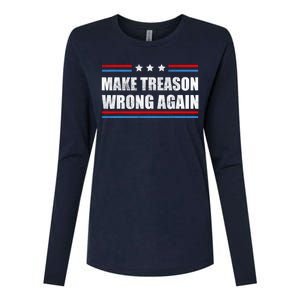 Make Treason Wrong Again Womens Cotton Relaxed Long Sleeve T-Shirt