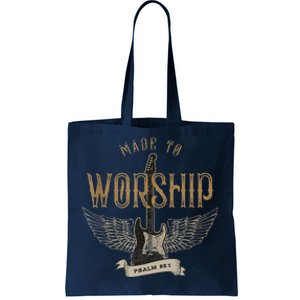 Made To Worship Psalm 95 1 Christian Worship Bible Verse Tote Bag