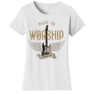 Made To Worship Psalm 95 1 Christian Worship Bible Verse Women's T-Shirt