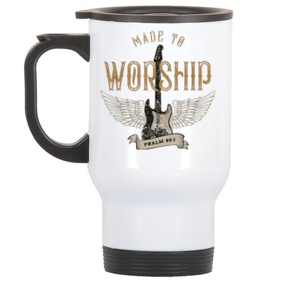 Made To Worship Psalm 95 1 Christian Worship Bible Verse Stainless Steel Travel Mug