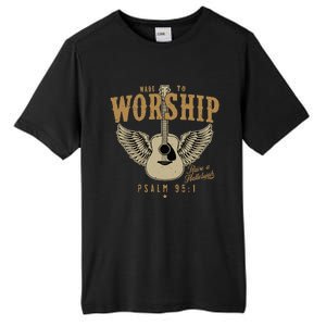 Made To Worship Psalm 95 1 Faith Christian Bible Verse Tall Fusion ChromaSoft Performance T-Shirt