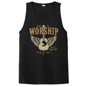 Made To Worship Psalm 95 1 Faith Christian Bible Verse PosiCharge Competitor Tank