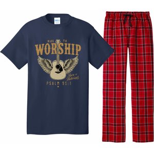 Made To Worship Psalm 95 1 Faith Christian Bible Verse Pajama Set