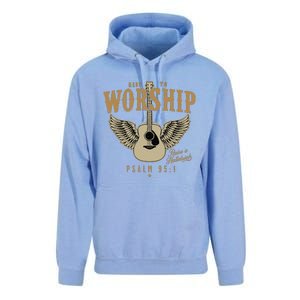 Made To Worship Psalm 95 1 Faith Christian Bible Verse Unisex Surf Hoodie