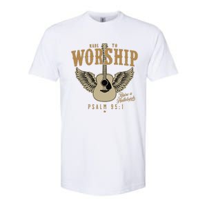 Made To Worship Psalm 95 1 Faith Christian Bible Verse Softstyle CVC T-Shirt