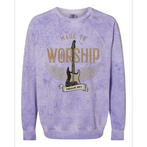 Made To Worship Psalm 95 1 Christian Worship Bible Verse Colorblast Crewneck Sweatshirt