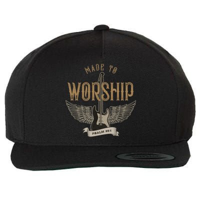 Made To Worship Psalm 95 1 Christian Worship Bible Verse Wool Snapback Cap