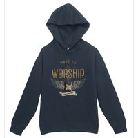 Made To Worship Psalm 95 1 Christian Worship Bible Verse Urban Pullover Hoodie