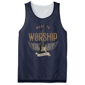 Made To Worship Psalm 95 1 Christian Worship Bible Verse Mesh Reversible Basketball Jersey Tank