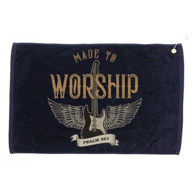 Made To Worship Psalm 95 1 Christian Worship Bible Verse Grommeted Golf Towel