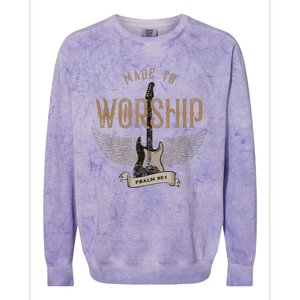 Made To Worship Psalm 95 1 Christian Worship Colorblast Crewneck Sweatshirt