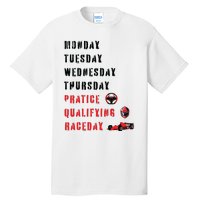 Monday Tuesday Wednesday Thursday Practice Qualifying Tall T-Shirt